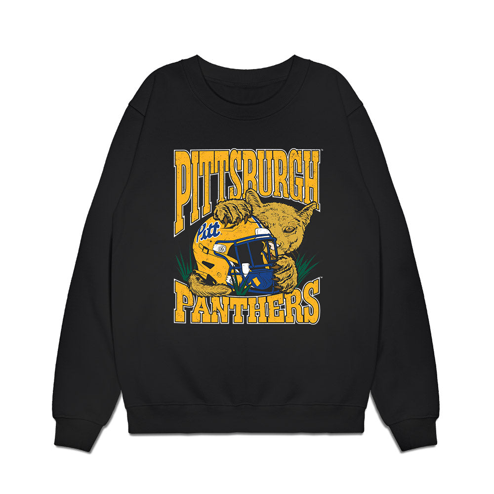 Pittsburgh - NCAA Football : Desmond Johnson - Vintage Helmet Premium Crewneck Sweatshirt-0
