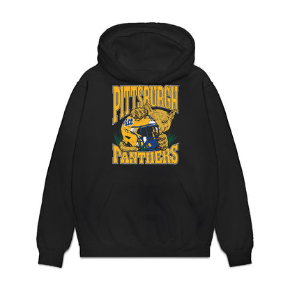 Pittsburgh - NCAA Football : Marcus Jennings - Vintage Helmet Premium Hooded Sweatshirt-0