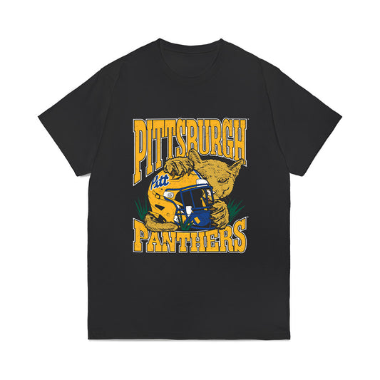 Pittsburgh - NCAA Football : Abraham Ibrahim - Vintage Helmet Comfort Colors T-Shirt-0