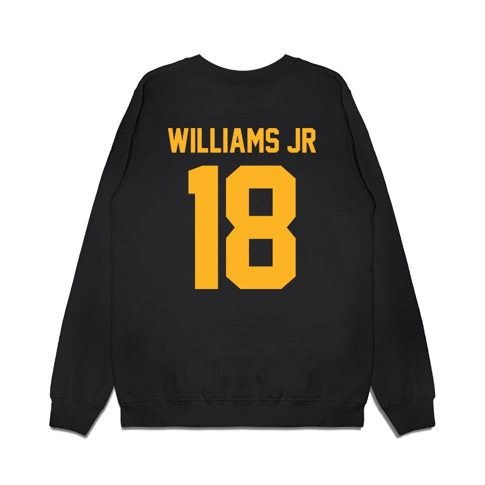 Baylor - NCAA Football : Taz Williams Jr - Vintage Helmet Premium Crewneck Sweatshirt-1
