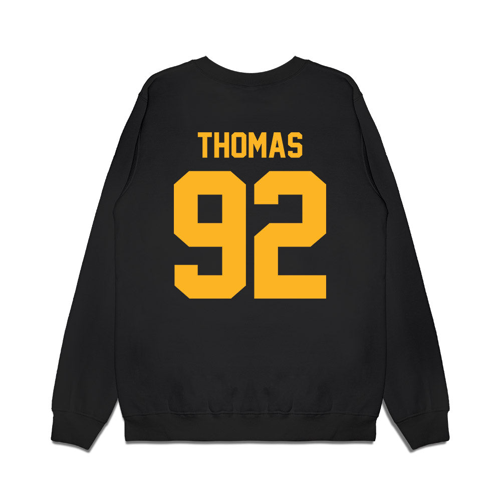 Baylor - NCAA Football : Trent Thomas - Vintage Helmet Premium Crewneck Sweatshirt-1