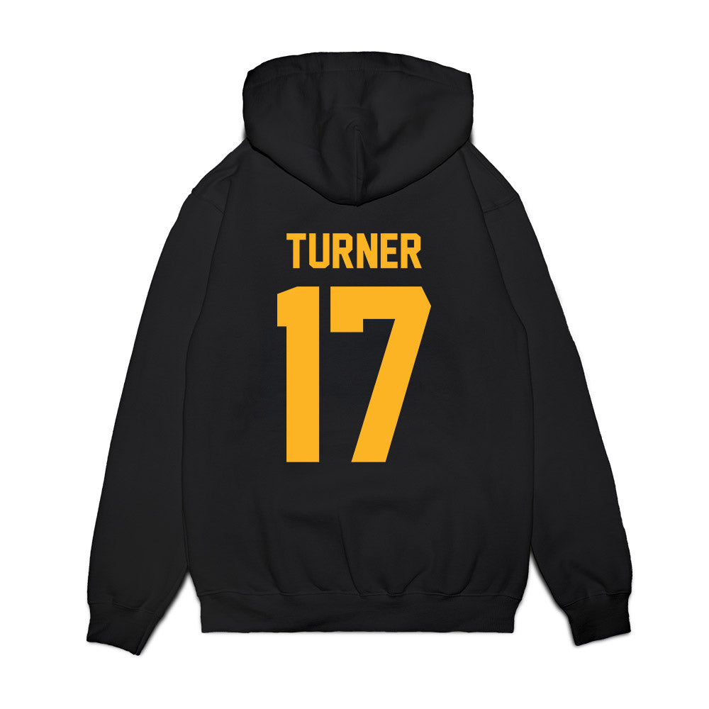 Baylor - NCAA Football : Tyler Turner - Vintage Helmet Premium Hooded Sweatshirt-1