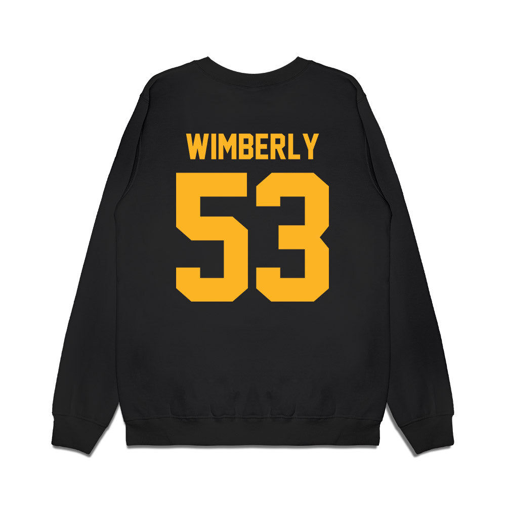 Baylor - NCAA Football : Daemian Wimberly - Vintage Helmet Premium Crewneck Sweatshirt-1