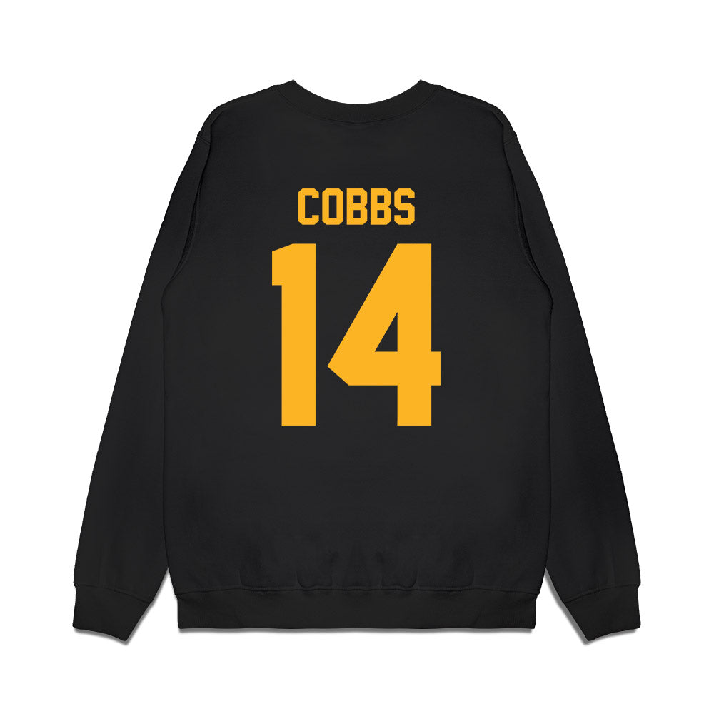 Baylor - NCAA Football : Daniel Cobbs - Vintage Helmet Premium Crewneck Sweatshirt-1
