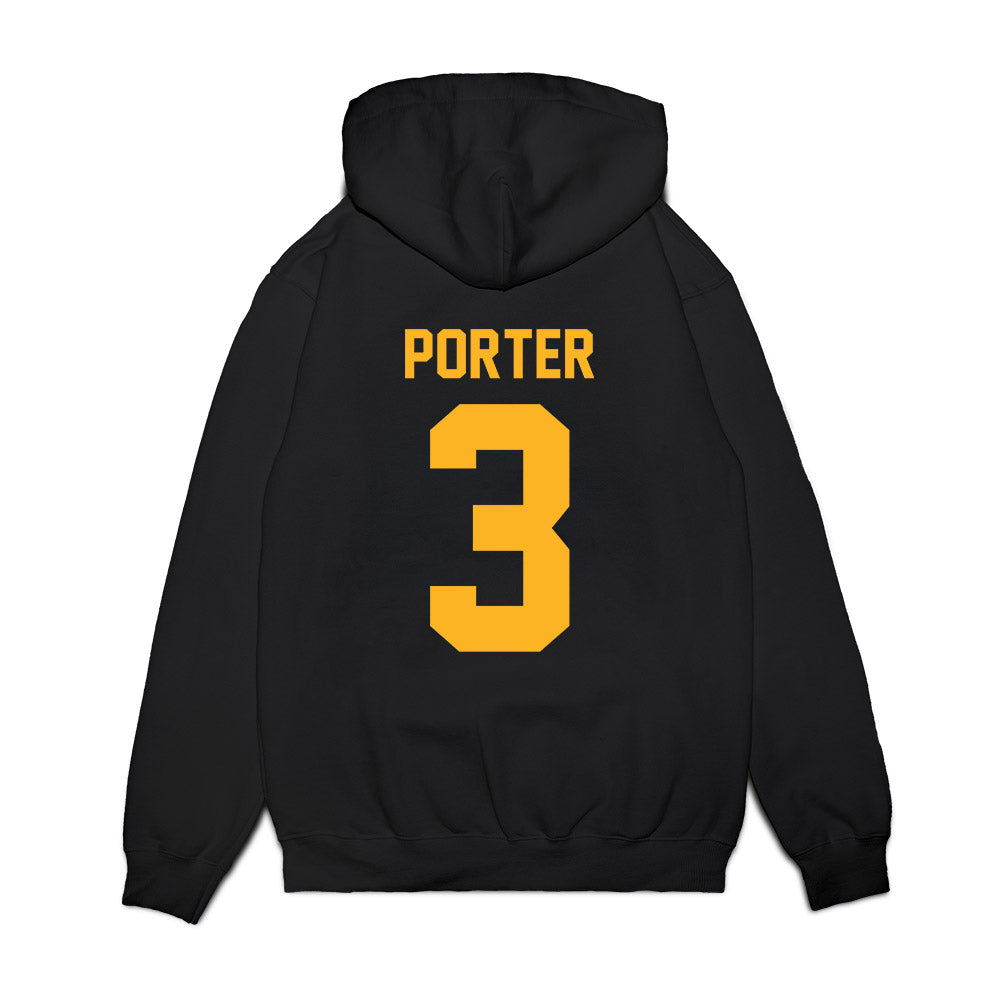 Baylor - NCAA Football : Jadon Porter - Vintage Helmet Premium Hooded Sweatshirt-1