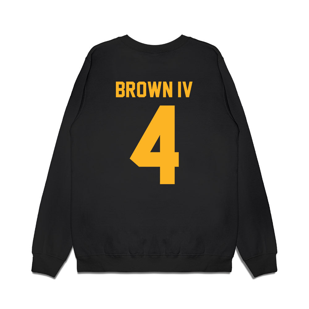 Baylor - NCAA Football : Louis Brown IV - Vintage Helmet Premium Crewneck Sweatshirt-1