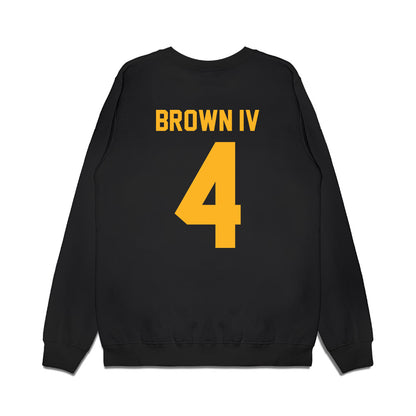 Baylor - NCAA Football : Louis Brown IV - Vintage Helmet Premium Crewneck Sweatshirt-1