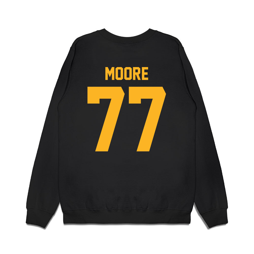 Baylor - NCAA Football : Logan Moore - Vintage Helmet Premium Crewneck Sweatshirt-1