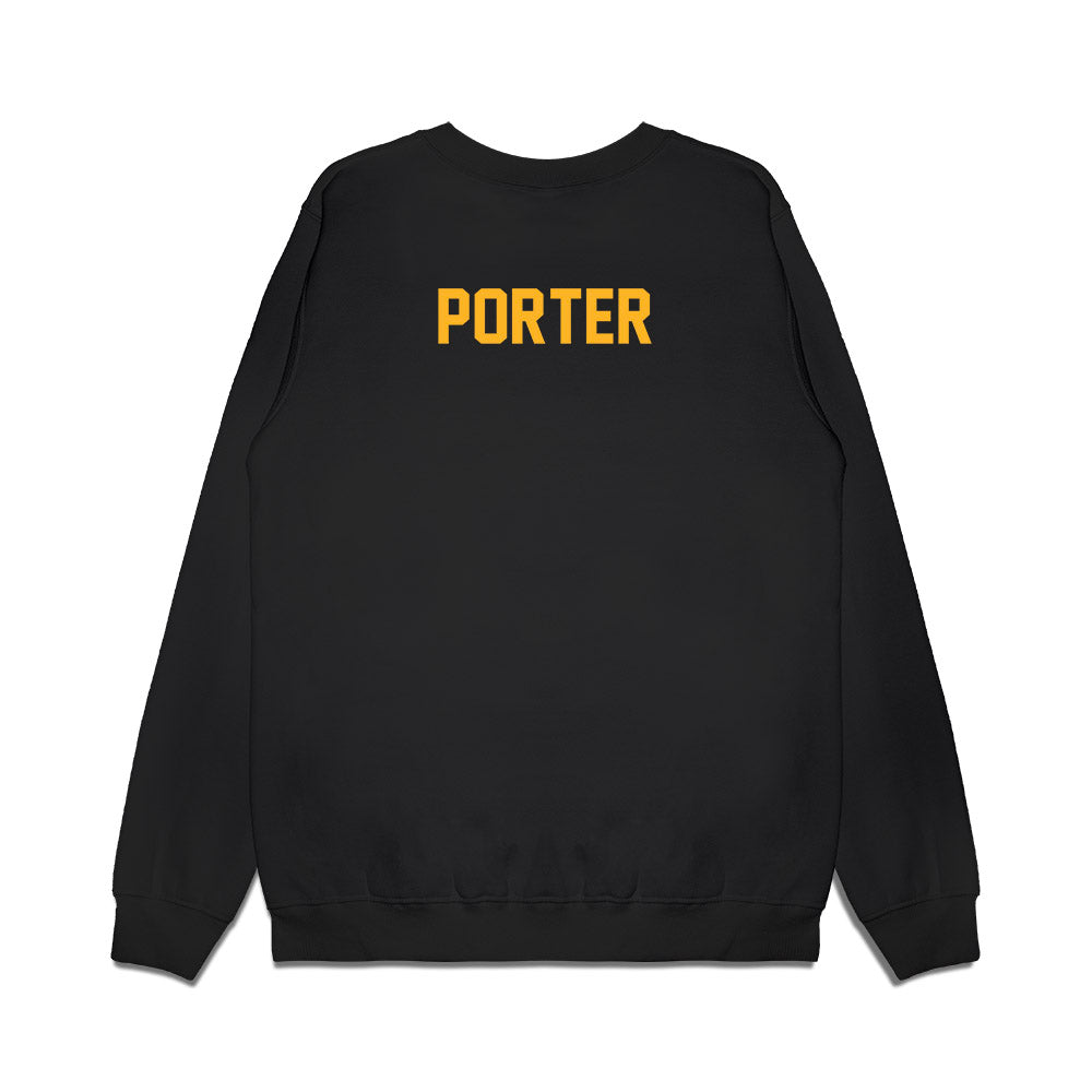 Baylor - NCAA Football : Jahiem Porter - Vintage Helmet Premium Crewneck Sweatshirt-1