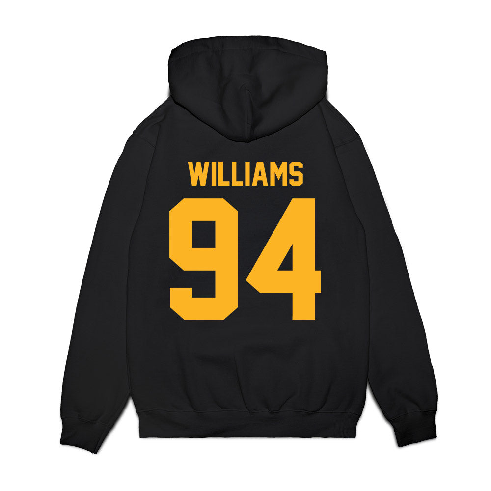Baylor - NCAA Football : Palmer Williams - Vintage Helmet Premium Hooded Sweatshirt-1