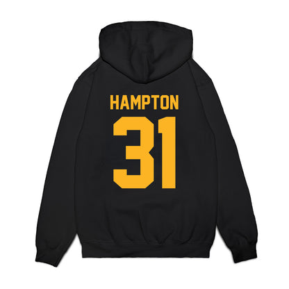 Baylor - NCAA Football : DeBraun Hampton - Vintage Helmet Premium Hooded Sweatshirt-1