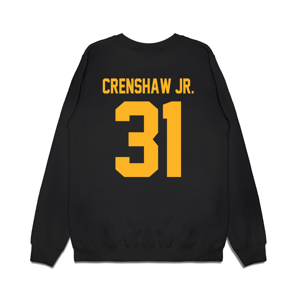 Baylor - NCAA Football : Anthony Crenshaw Jr. - Vintage Helmet Premium Crewneck Sweatshirt-1