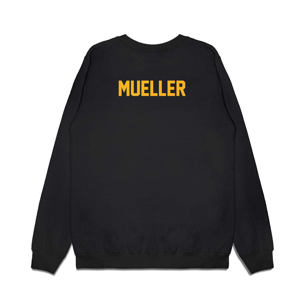 Baylor - NCAA Football : Bronson Mueller - Vintage Helmet Premium Crewneck Sweatshirt-1