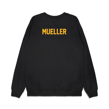 Baylor - NCAA Football : Bronson Mueller - Vintage Helmet Premium Crewneck Sweatshirt-1