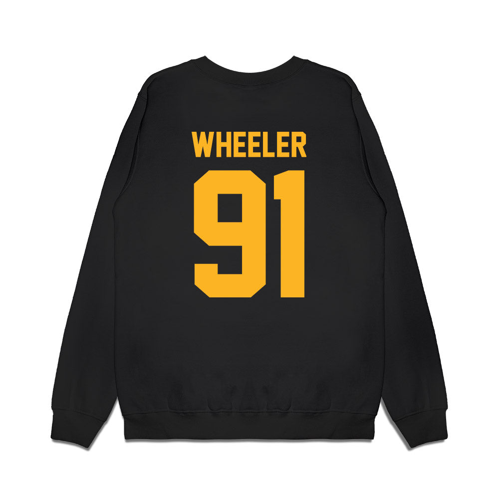 Baylor - NCAA Football : Hosea Wheeler - Vintage Helmet Premium Crewneck Sweatshirt-1