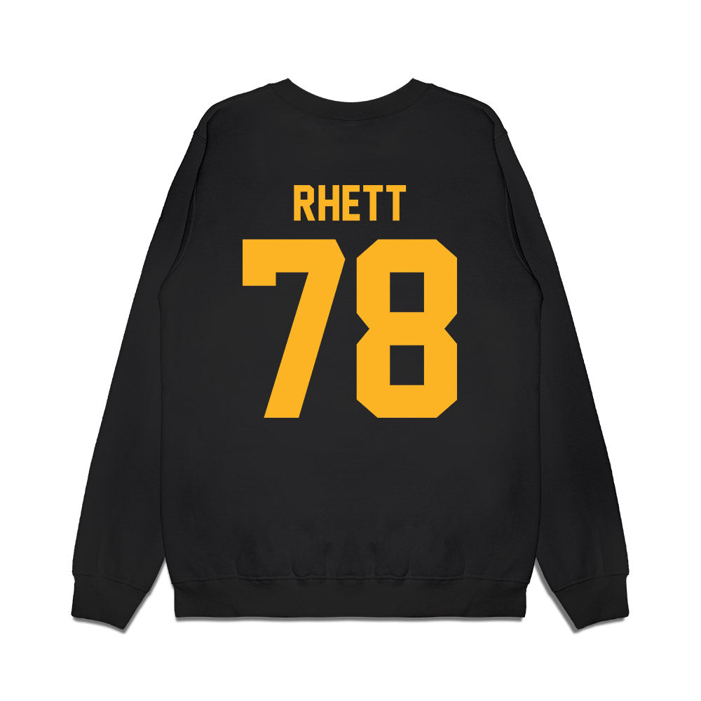 Baylor - NCAA Football : Cole Rhett - Vintage Helmet Premium Crewneck Sweatshirt-1