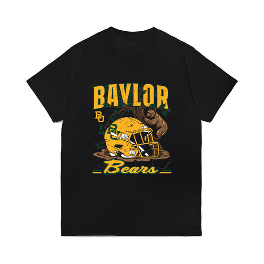 Baylor - NCAA Football : DeBraun Hampton - Vintage Helmet Comfort Colors T-Shirt-0