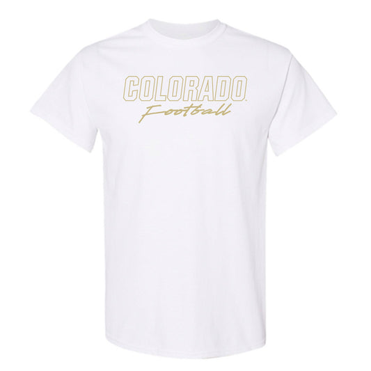 Colorado - NCAA Football : Tyler Moore - White Out Classic Shersey T-Shirt-0