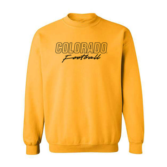 Colorado - NCAA Football : Rodney Colton Jr - Gold Classic Shersey Crewneck Sweatshirt-0