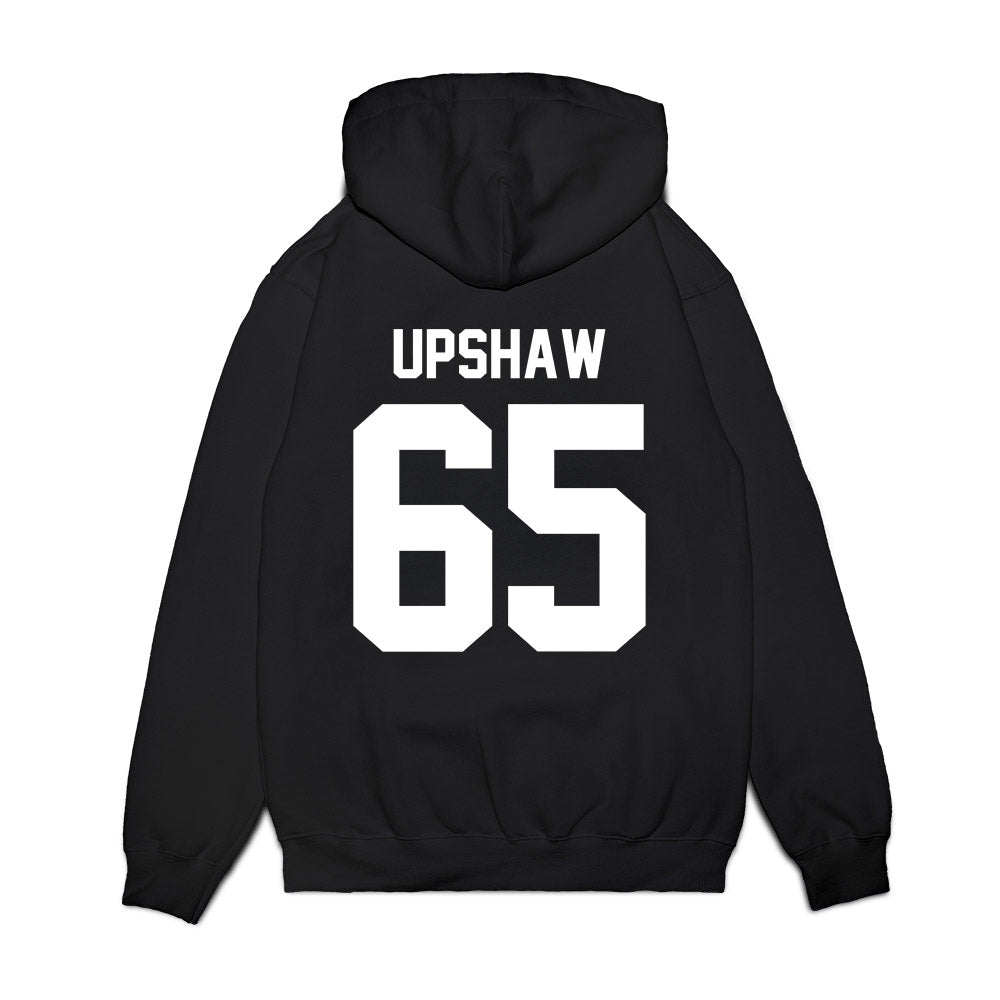Texas Tech - NCAA Football : Danthis Upshaw - Vintage Helmet Premium Hooded Sweatshirt-1