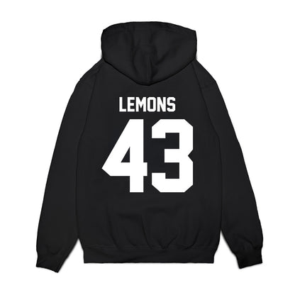 Texas Tech - NCAA Football : Chris Lemons - Vintage Helmet Premium Hooded Sweatshirt-1