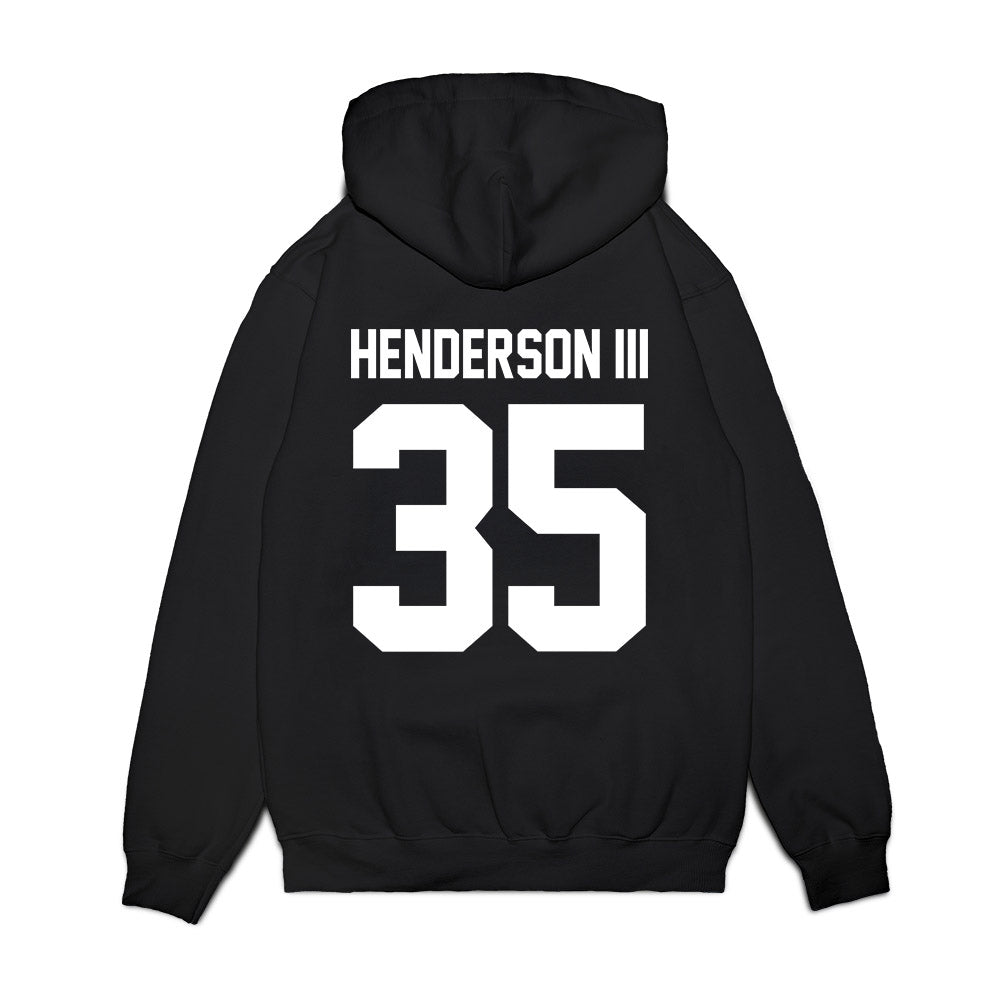 Texas Tech - NCAA Football : Michael Henderson III - Vintage Helmet Premium Hooded Sweatshirt-1