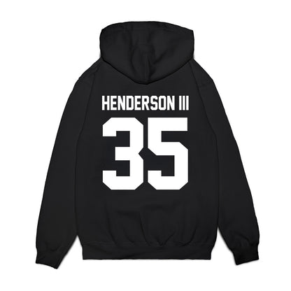 Texas Tech - NCAA Football : Michael Henderson III - Vintage Helmet Premium Hooded Sweatshirt-1