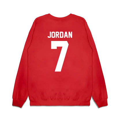 Texas Tech - NCAA Football : Brenden Jordan - Vintage Helmet Premium Crewneck Sweatshirt-1