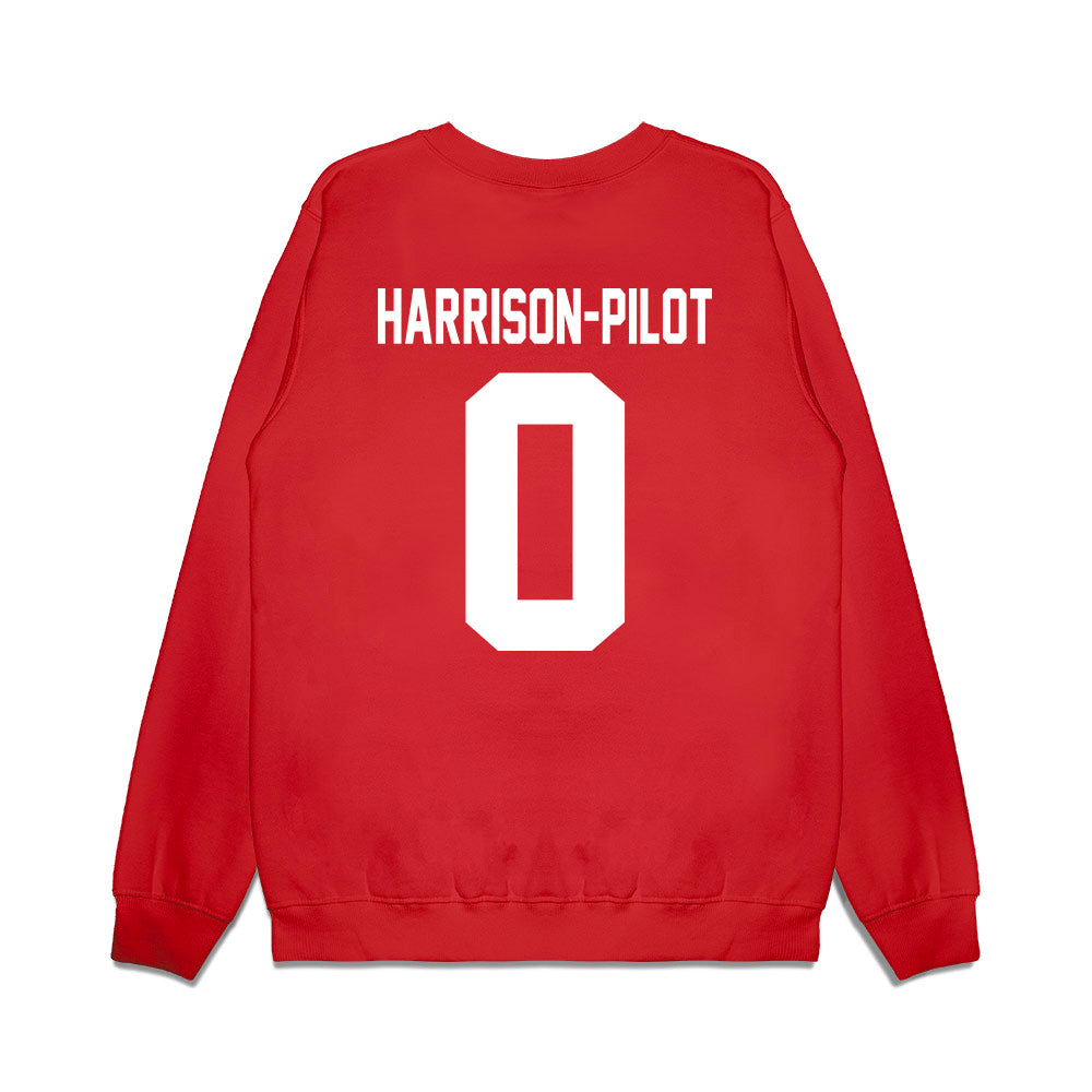 Texas Tech - NCAA Football : Mikal Harrison-Pilot - Vintage Helmet Premium Crewneck Sweatshirt-1