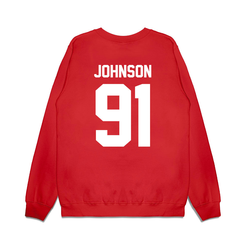 Texas Tech - NCAA Football : Krush Johnson - Vintage Helmet Premium Crewneck Sweatshirt-1