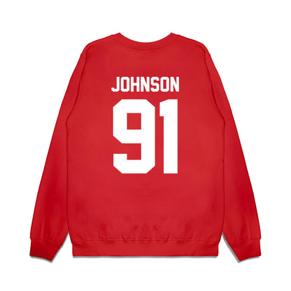 Texas Tech - NCAA Football : Krush Johnson - Vintage Helmet Premium Crewneck Sweatshirt-1