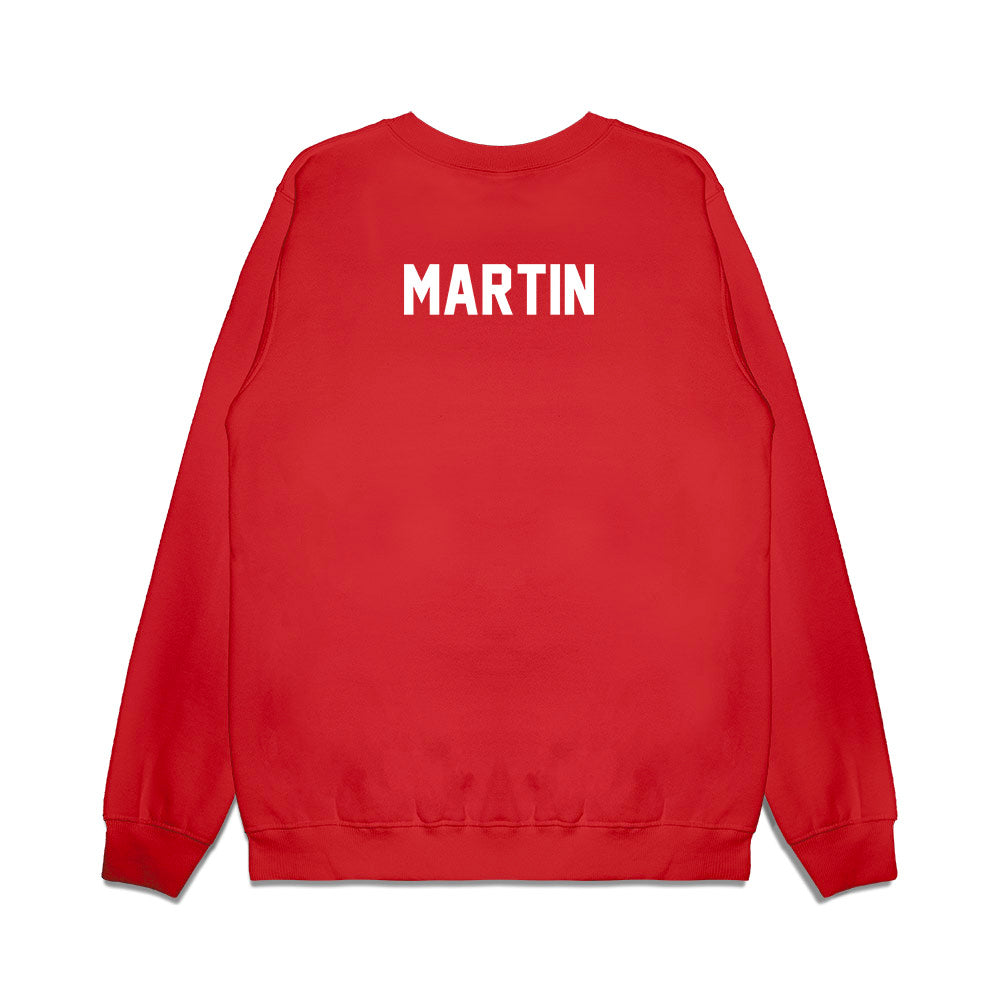 Texas Tech - NCAA Football : Davin Martin - Vintage Helmet Premium Crewneck Sweatshirt-1