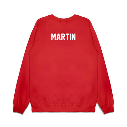 Texas Tech - NCAA Football : Davin Martin - Vintage Helmet Premium Crewneck Sweatshirt-1