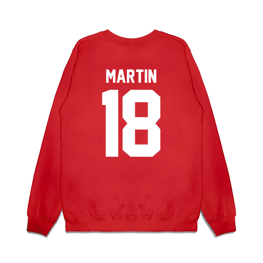 Texas Tech - NCAA Football : SVioarean Martin - Vintage Helmet Premium Crewneck Sweatshirt-1