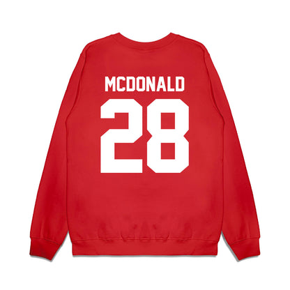 Texas Tech - NCAA Football : Bray Mcdonald - Vintage Helmet Premium Crewneck Sweatshirt-1