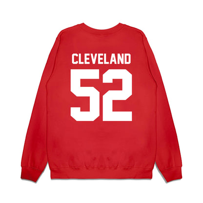 Texas Tech - NCAA Football : Cash Cleveland - Vintage Helmet Premium Crewneck Sweatshirt-1