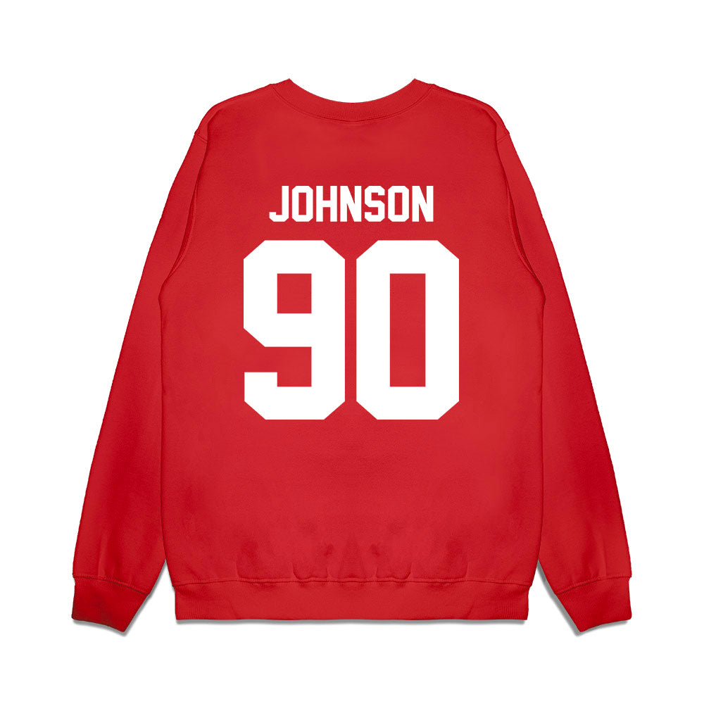 Texas Tech - NCAA Football : Ayden Johnson - Vintage Helmet Premium Crewneck Sweatshirt-1