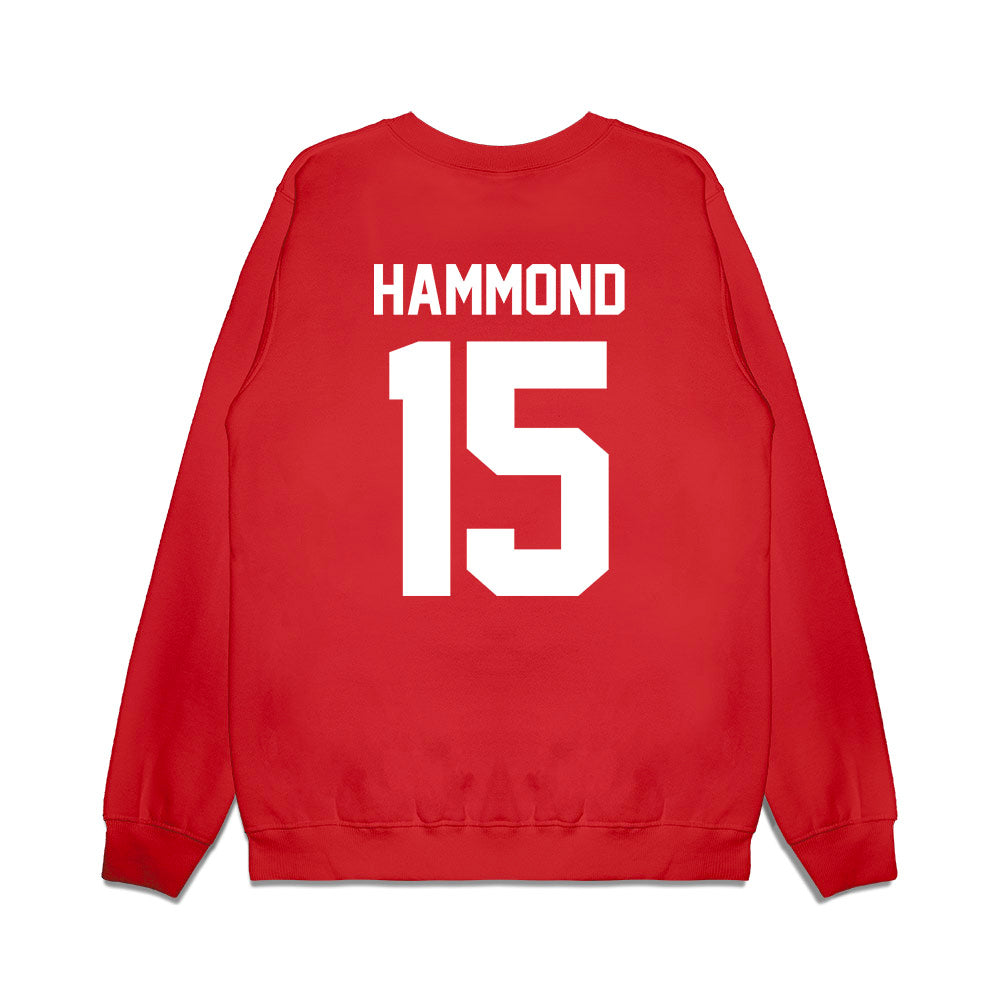 Texas Tech - NCAA Football : Will Hammond - Vintage Helmet Premium Crewneck Sweatshirt-1