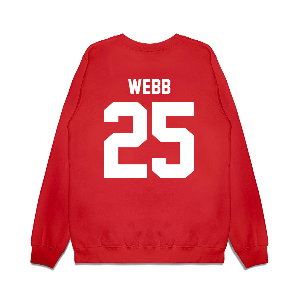 Texas Tech - NCAA Football : Donovan Webb - Vintage Helmet Premium Crewneck Sweatshirt-1
