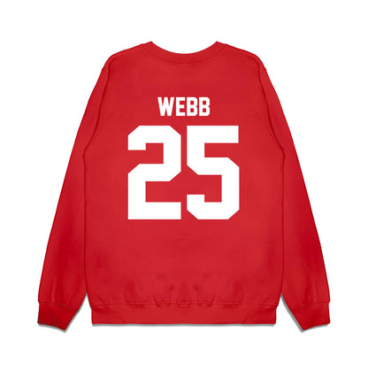 Texas Tech - NCAA Football : Donovan Webb - Vintage Helmet Premium Crewneck Sweatshirt-1