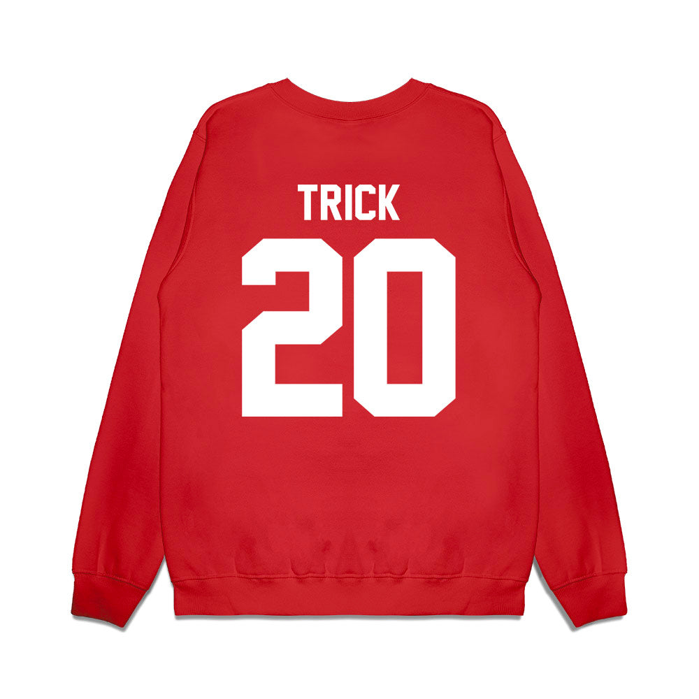 Texas Tech - NCAA Football : Adam Trick - Vintage Helmet Premium Crewneck Sweatshirt-1