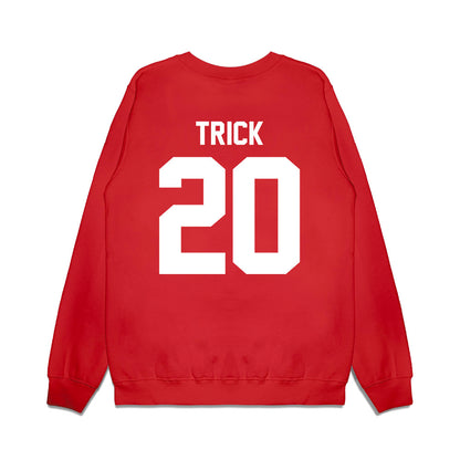 Texas Tech - NCAA Football : Adam Trick - Vintage Helmet Premium Crewneck Sweatshirt-1