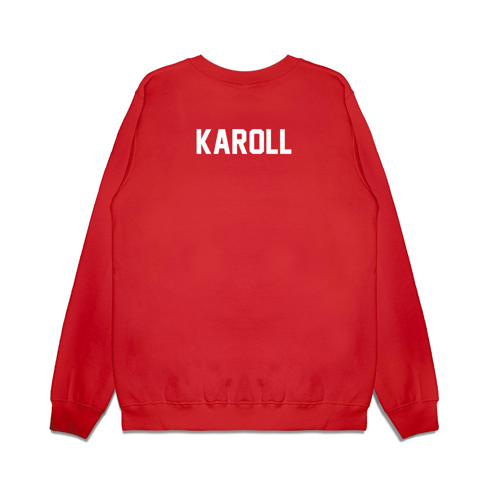 Texas Tech - NCAA Football : Will Karoll - Vintage Helmet Premium Crewneck Sweatshirt-1