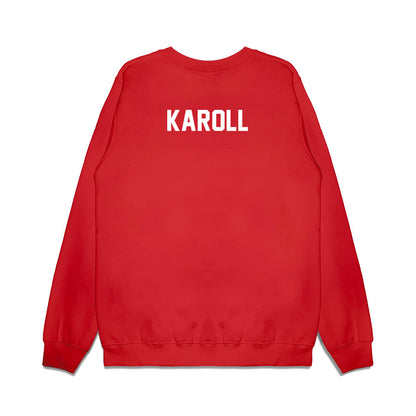 Texas Tech - NCAA Football : Will Karoll - Vintage Helmet Premium Crewneck Sweatshirt-1