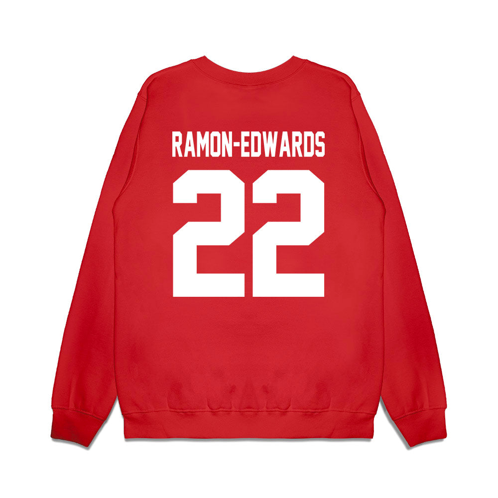 Texas Tech - NCAA Football : Marcus Ramon-Edwards - Vintage Helmet Premium Crewneck Sweatshirt-1