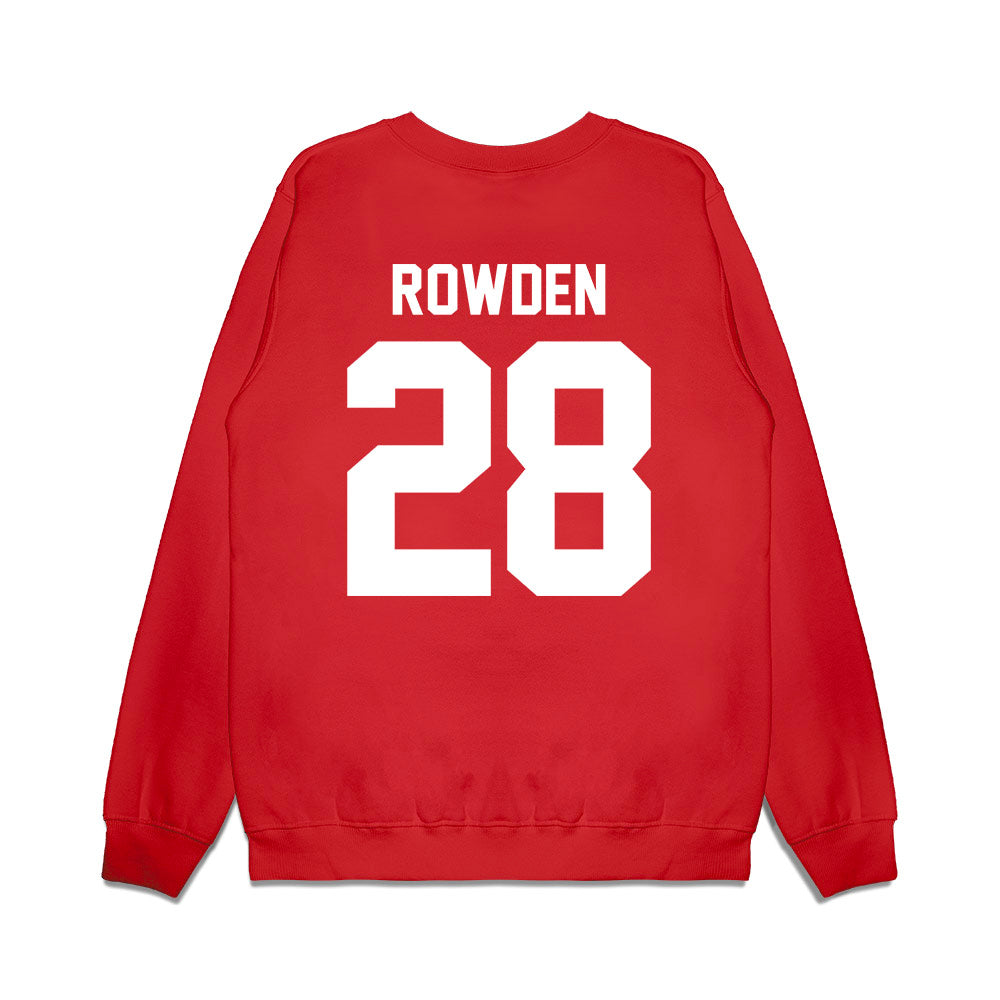 Texas Tech - NCAA Football : Ashton Rowden - Vintage Helmet Premium Crewneck Sweatshirt-1
