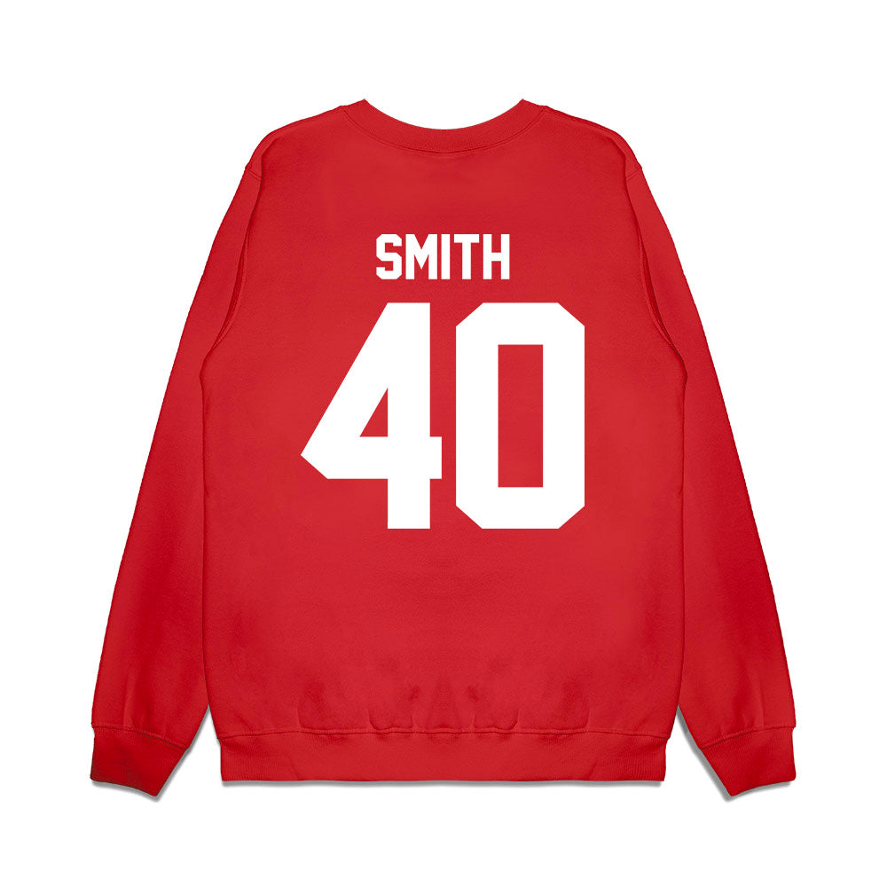 Texas Tech - NCAA Football : Wesley Smith - Vintage Helmet Premium Crewneck Sweatshirt-1