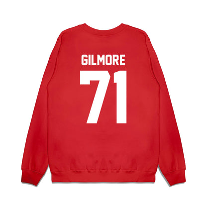 Texas Tech - NCAA Football : Bryce Gilmore - Vintage Helmet Premium Crewneck Sweatshirt-1