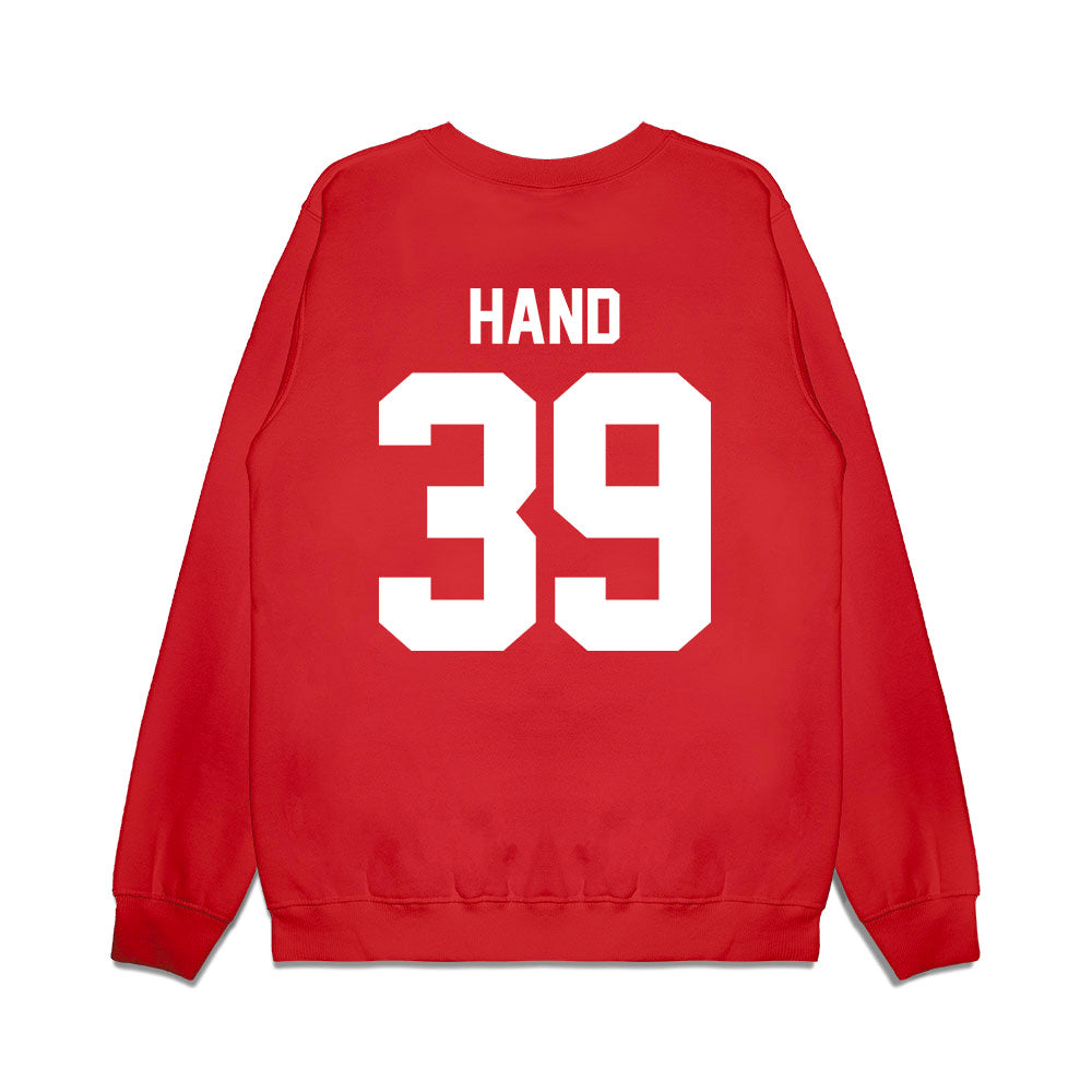 Texas Tech - NCAA Football : Jacob Hand - Vintage Helmet Premium Crewneck Sweatshirt-1