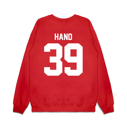 Texas Tech - NCAA Football : Jacob Hand - Vintage Helmet Premium Crewneck Sweatshirt-1
